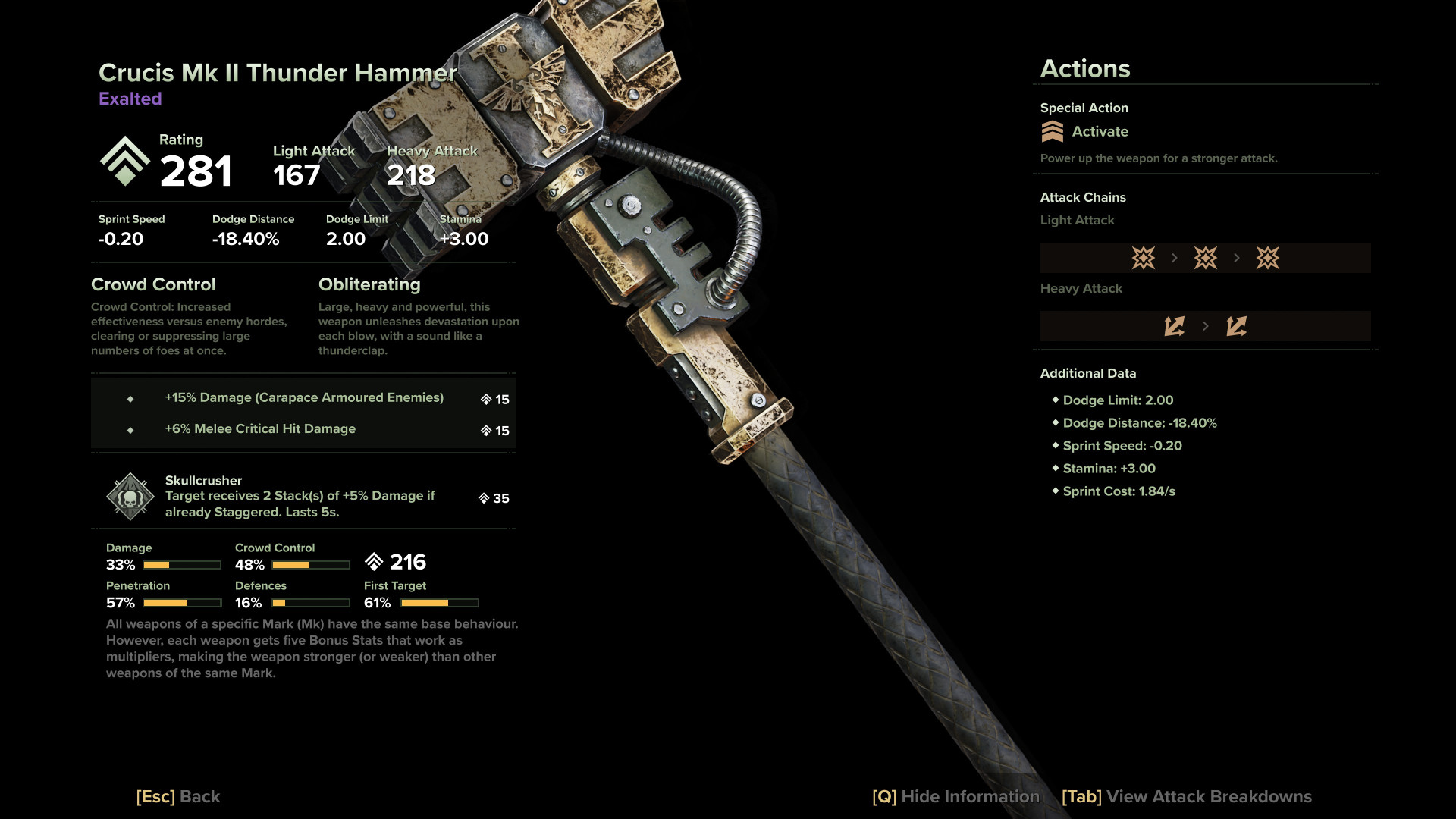 Crucis Mk II Thunder Hammer