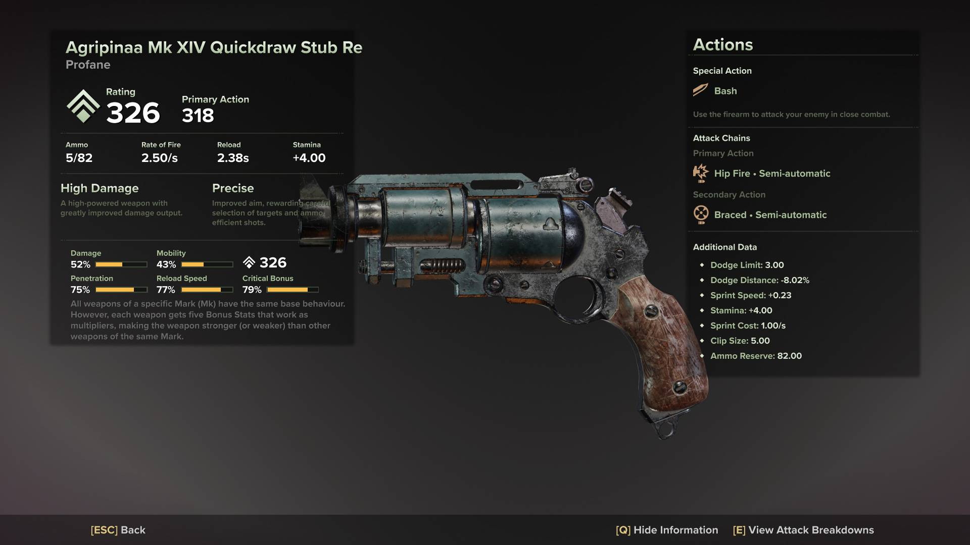 Agripinaa Mk XIV Quickdraw Stub Revolver