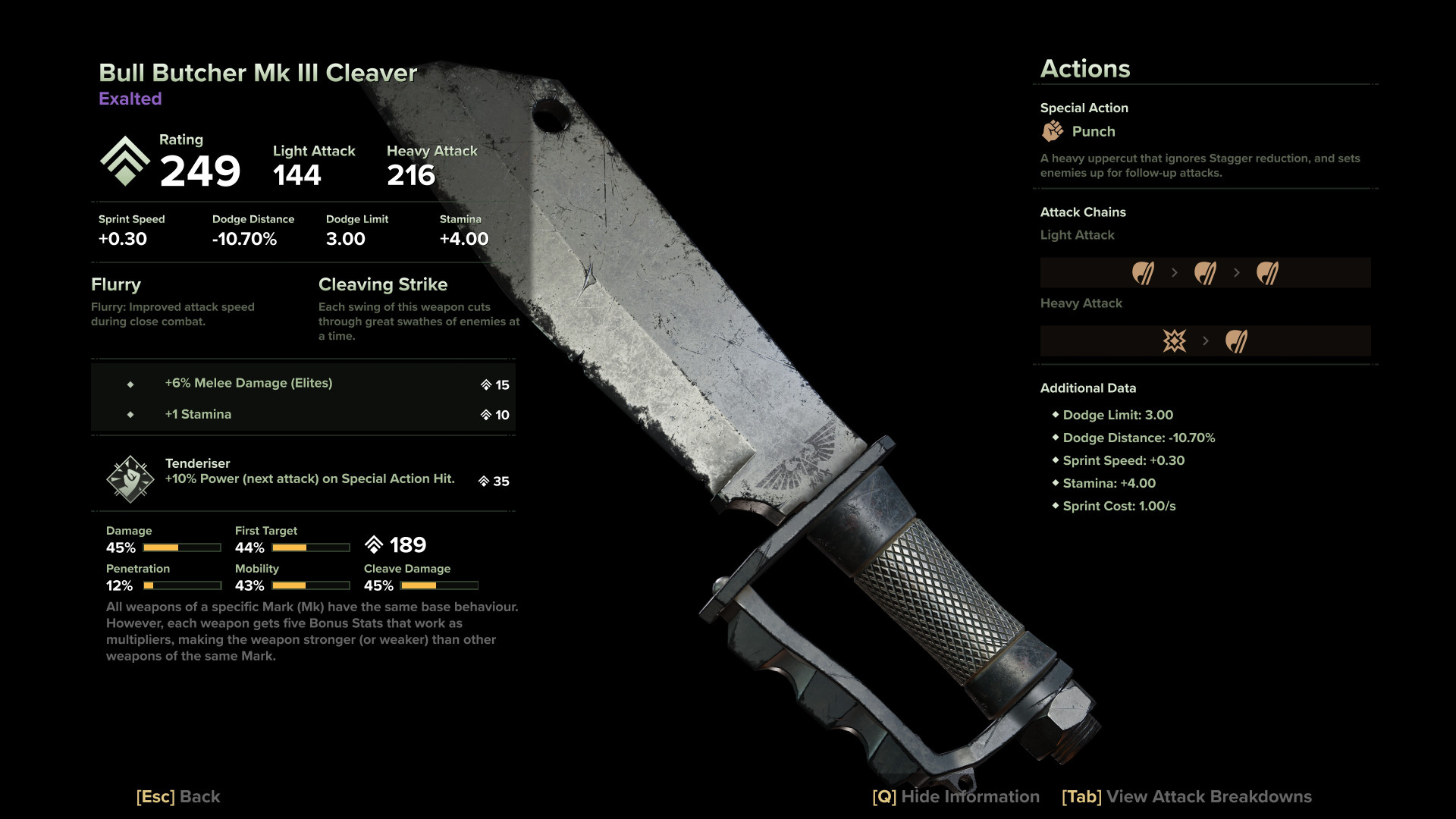 Bull Butcher Mk III Cleaver