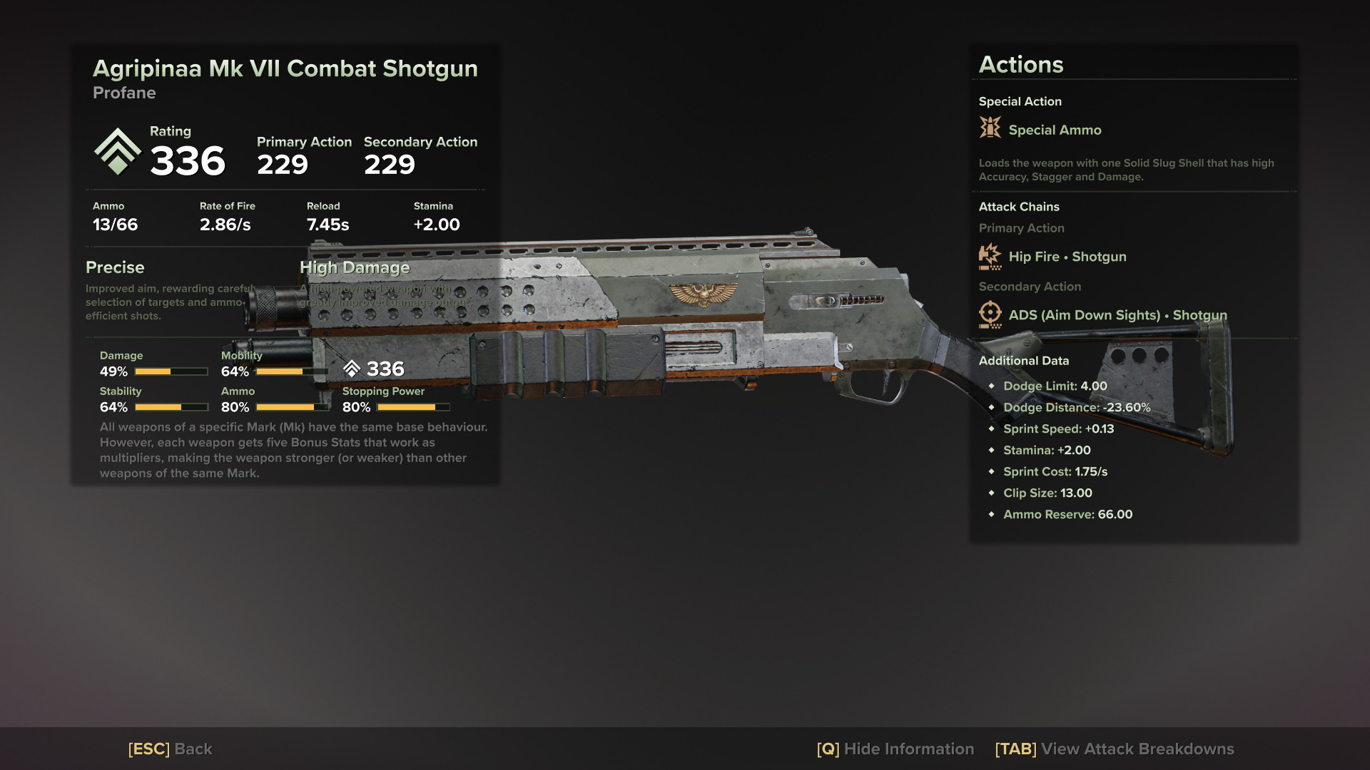 Agripinaa Mk VII Combat Shotgun