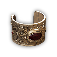 Forged Golden Bangle