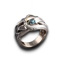 Moon and Star Ring